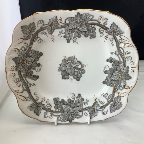 Piatto transferware grigio - piatto,