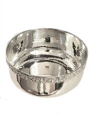 BRANDIMARTE ciotola rose martellata Argento 925 centrotavola portafrutta Nuova