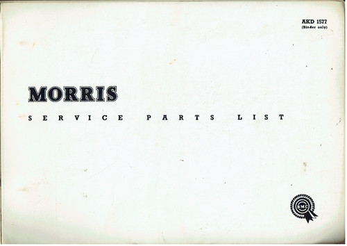 Catalogo ricambi morris - catalogo,