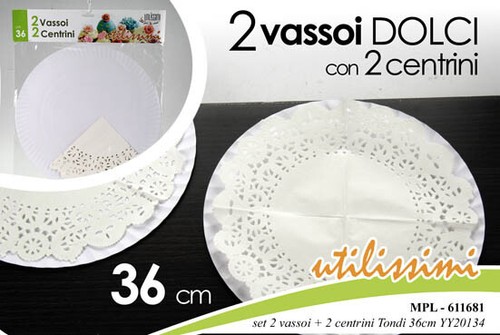 Vassoi 2 centrini - +2,