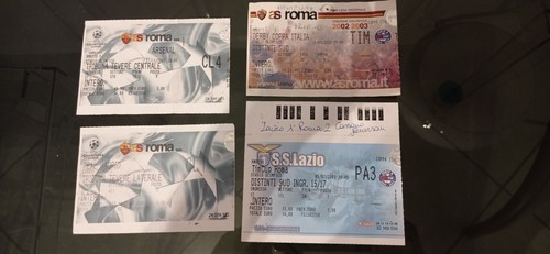 2002 biglietto ticket roma - 2002-03,