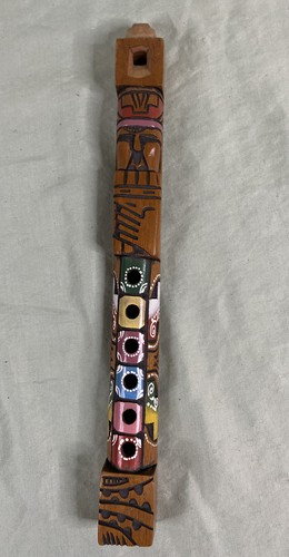 Flauto legno tiki - legno, totem