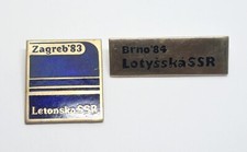 CZECH & CROATIA LATVIA SOVIET REPUBLIC EXHIBITION ZAGREB BRNO 1983-84 BADGE LOT