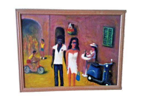 Dipinto olio summer - ad,