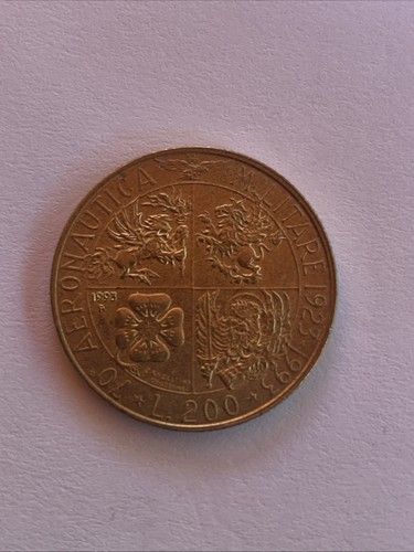 Moneta 200 lire - moneta,