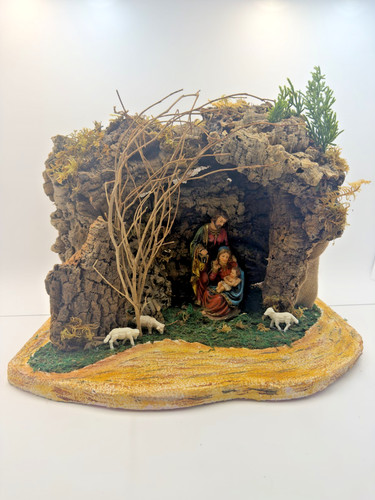 Presepe artigianale sughero - artigianale, in