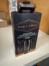 Gillette King C. Gillette Kit Regolabarba Tagliacapelli con 3 Pettini Regolatori