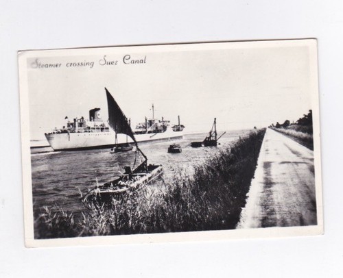 Postcard steamer crossing - steamer,
