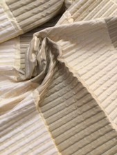 LORIS ZANCA COPPIA scampoli tessuto stoffa scampolo CANNETTè goffrato effetto 3D