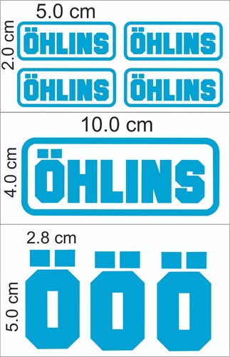 Kit adesivi yamaha ohlins - kit,