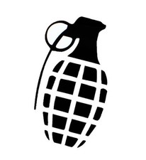 ADESIVO BOMBA A MANO GRANATA