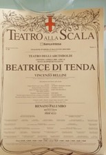 TEATRO ALLA SCALA DEGLI ARCIMBOLDI BEATRICE DI TENDA. PERGAMENA 2004 30 X 40.