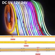 Striscia LED COB 5V 12V 24V