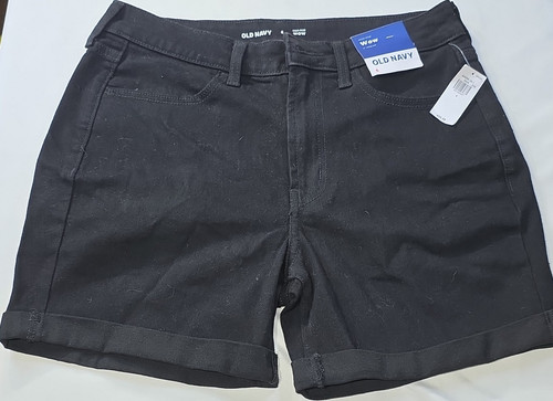 Pantaloncini denim neri vita - denim,