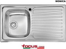 Lavello Monica acciaio cm 86 x