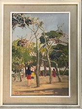 Dipinto Olio su Tela Gino