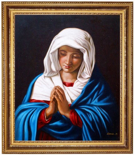 Madonna orante quadro olio - madonna,