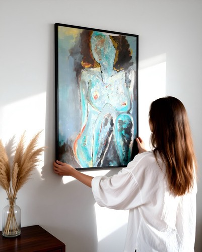 Dipinto nudo femminile - nudo,