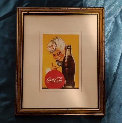 Vintage coca cola framed - vintage,