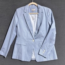 NEW Loft Blazer 4 Blue Striped