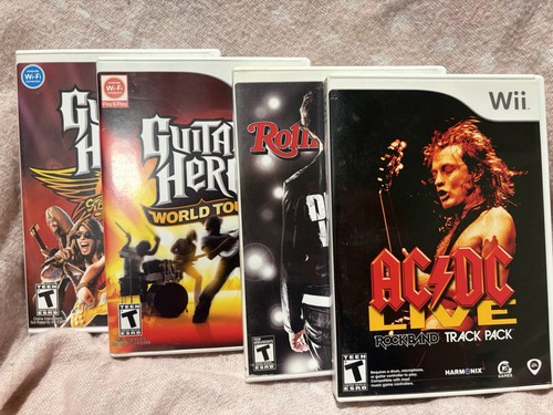 Nintendo wii guitar hero rock - wii,