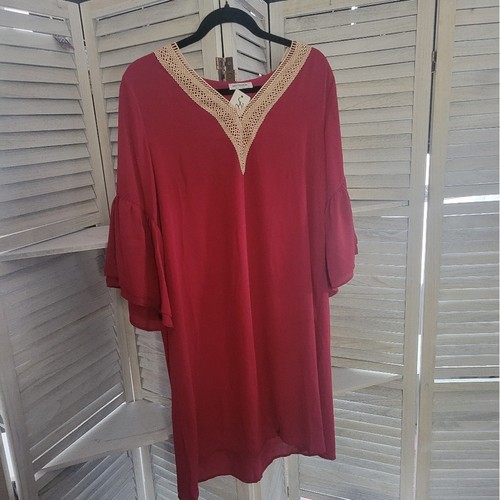 Abito rosso chic hotouch - abito, con