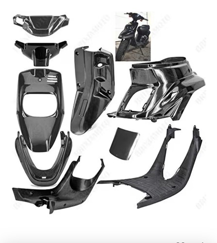 Kit carene nero lucido 5 - nero, +