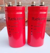 Coppia di Condensatori elettrolitici  ITELCOND  22000UF  63 VOLT.