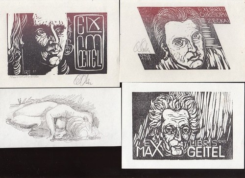 Exlibris bookplate oskar - exlibris,