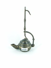 Lume lampada ad olio in ottone