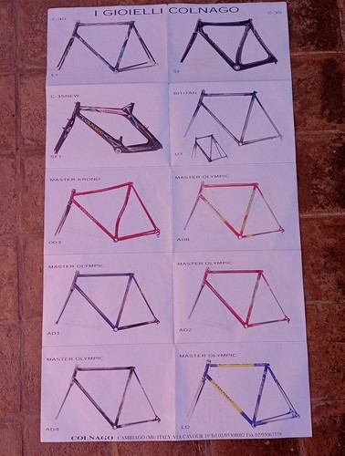 Colnago catalogo poster c40 - colnago,