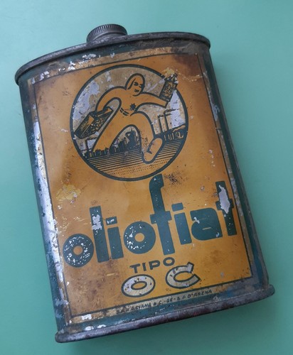 Lattina latta vintage olio - vintage,