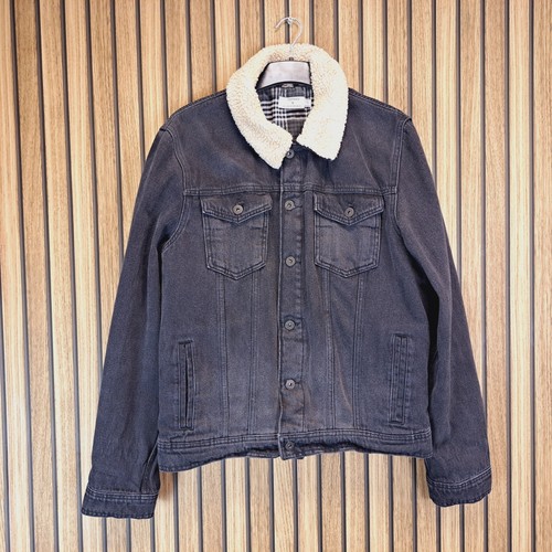 Topman giacca denim - denim, nera