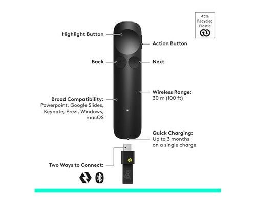 Logitech spotlight puntatore - spotlight, 2