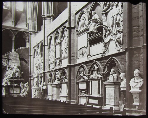 Glass magic lantern slide - glass,