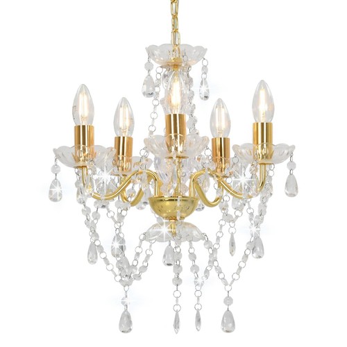 Lampadario con perline - con,