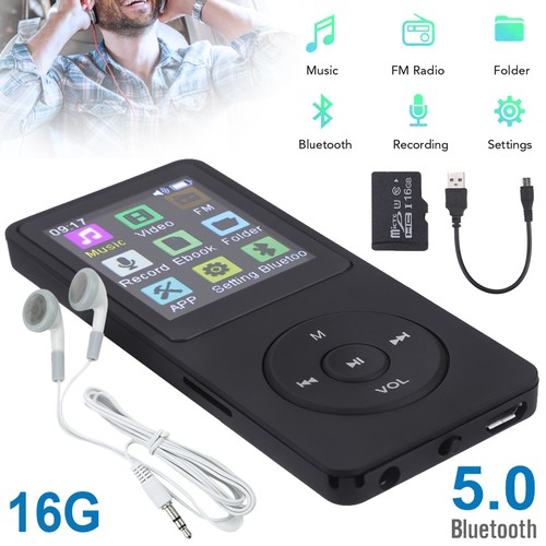 Lettore mp3 bluetooth 16gb - lettore,