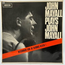 JOHN MAYALL - PLAYS JOHN MAYALL (33 RPM - UK PRESSING)