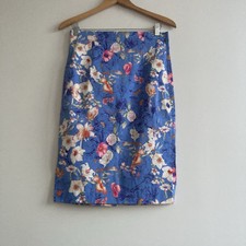 Gonna midi Zara blu pastello