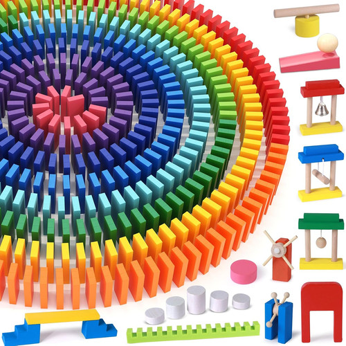 1000 pezzi domino legno - in,