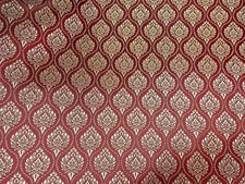 Costume damascato seta tailandese rosso scuro oro tradizionale gonne matrimonio abiti BTY