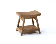 BANCO DOCCIA IN TEAK SGABELLO