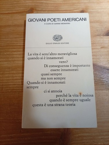Giovani poeti americani cura - poeti,