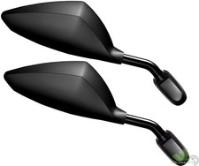 2 SMALL FAIRING MIRRORS MATTE