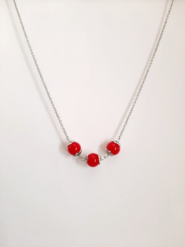 Collana con pendenti su - cm,