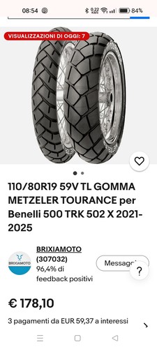 Gomma anteriore moto trk500x - anteriore,