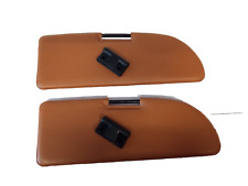 COPPIA PANTINE PARASOLE PER FIAT 500 EPOCA COLORE OCRA + 2 CERNIERE