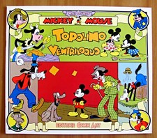 Walt DISNEY - TOPOLINO VENTRILOQUO - Ed. Comic Art, 1985 - con gioco - OTTIMO*