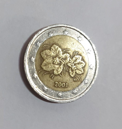 Moneta euro finlandia 2001 - moneta,
