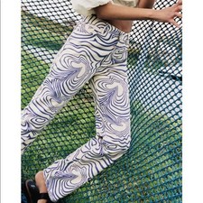 Zara Printed Straight Leg
